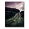 Designart - Muddy Road Under Full Moon - Modern Canvas Wall Art Print